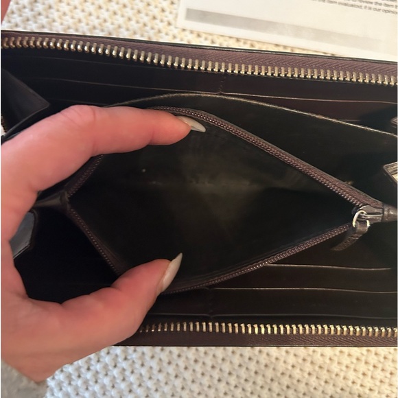 Chocolate Brown Gucci Guccissima Mongram Long Wallet - Picture 8 of 10